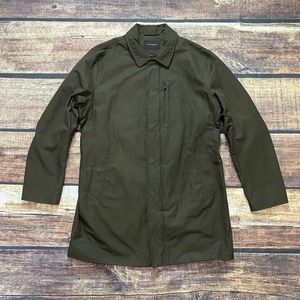 ❌SOLD❌ Banana Republic Cabras Mac Jacket Men's Large Long Fall Zip-Up Coat Green